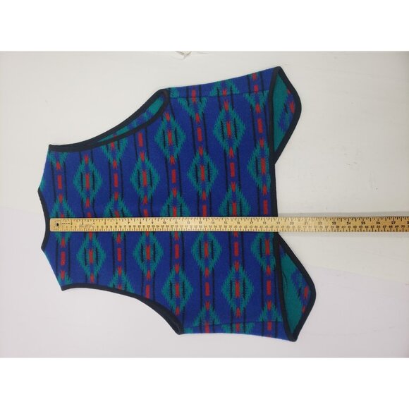 Pendleton High Grade Western Wear Southwestern Aztec Vest Size 10 12% Cotton - Picture 6 of 7